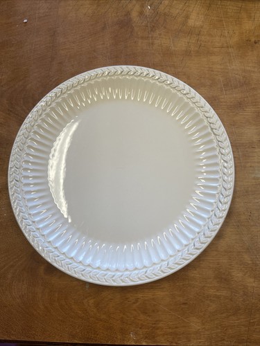 American Atelier ATHENA Dinner Plate 11" Off White Embossed 1 ea 8 available