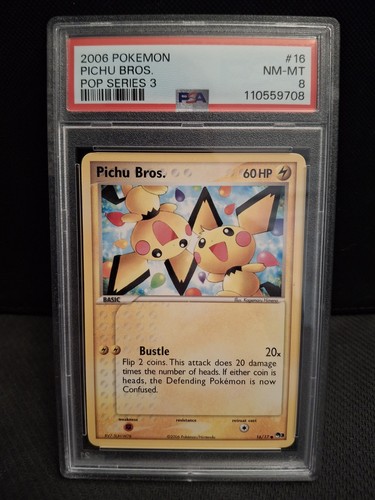 Pikachu graded PSA 8 for sale on eBay
