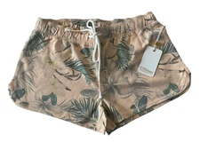 NWT PJ Salvage Small Peach Aloha Tropical Floral SOFT Pajama Lounge Shorts #PQ5