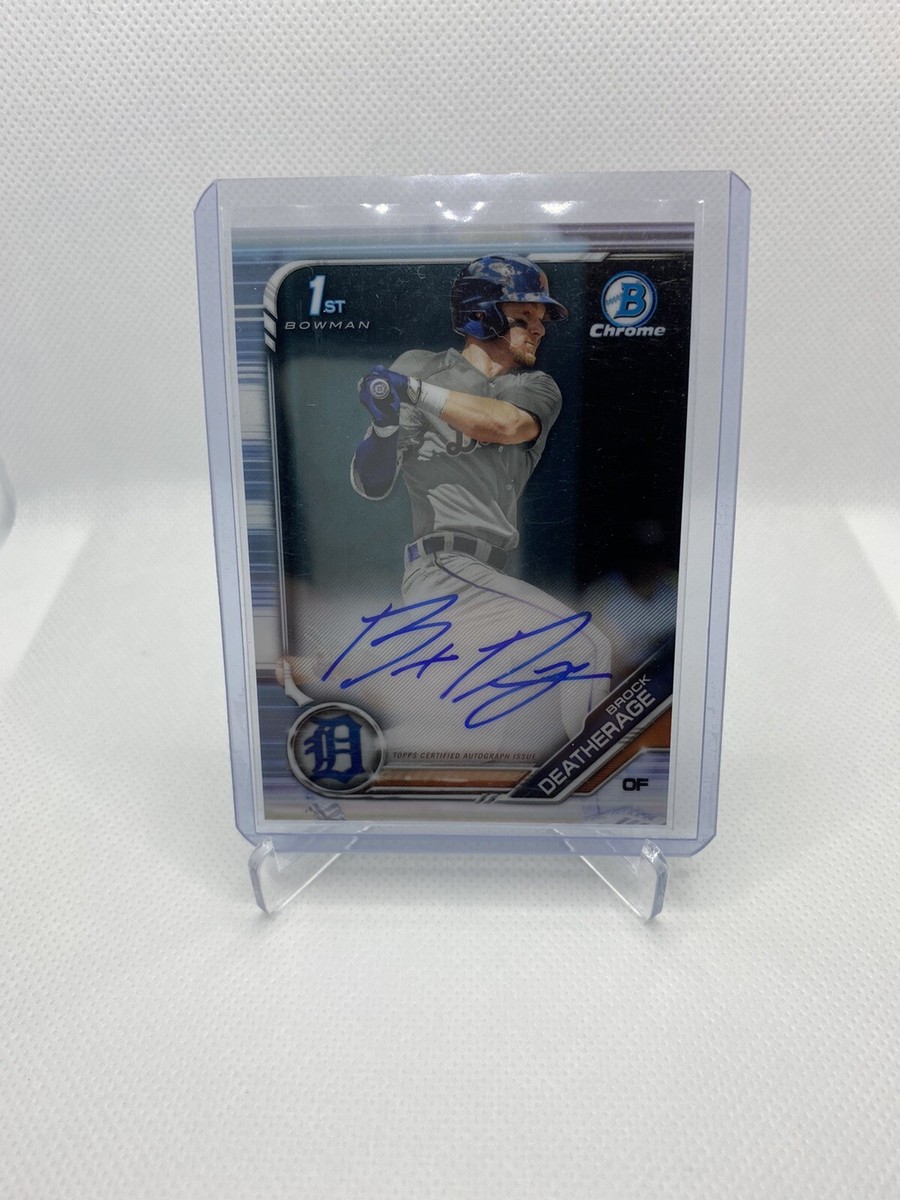 その他 Brock Deatherage Bowman Chrome Rc Auto 2019 BOWMAN CHROME INSERTS RC BROCK DEATHERAGE DETROIT