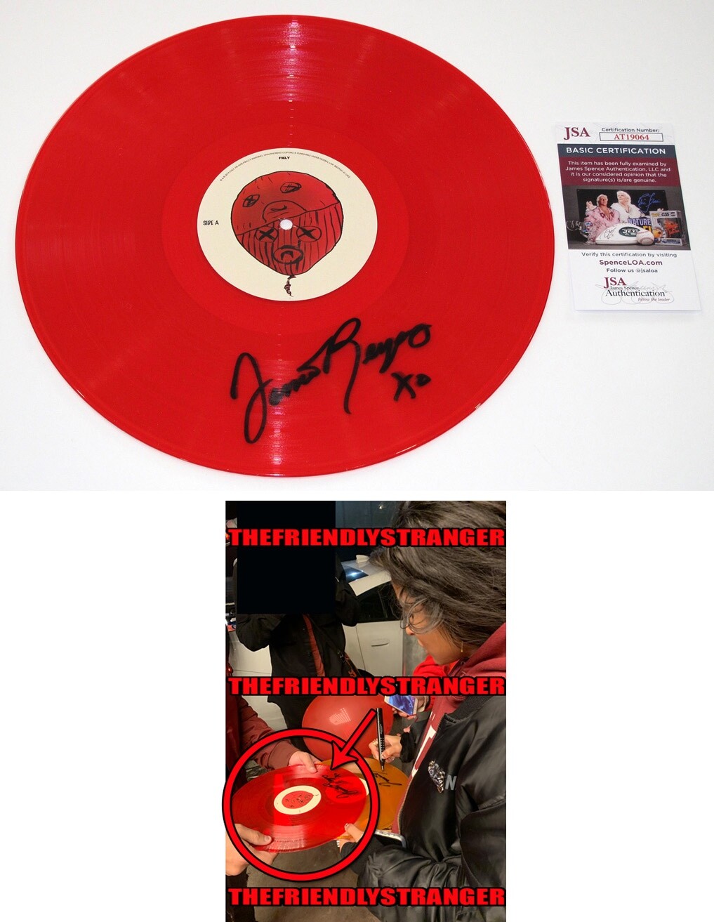 Jessie Reyez signiert "KIDDO" ROT Vinyl Schallplatte GENAU BEWEIS volle Signatur JSA COA selten