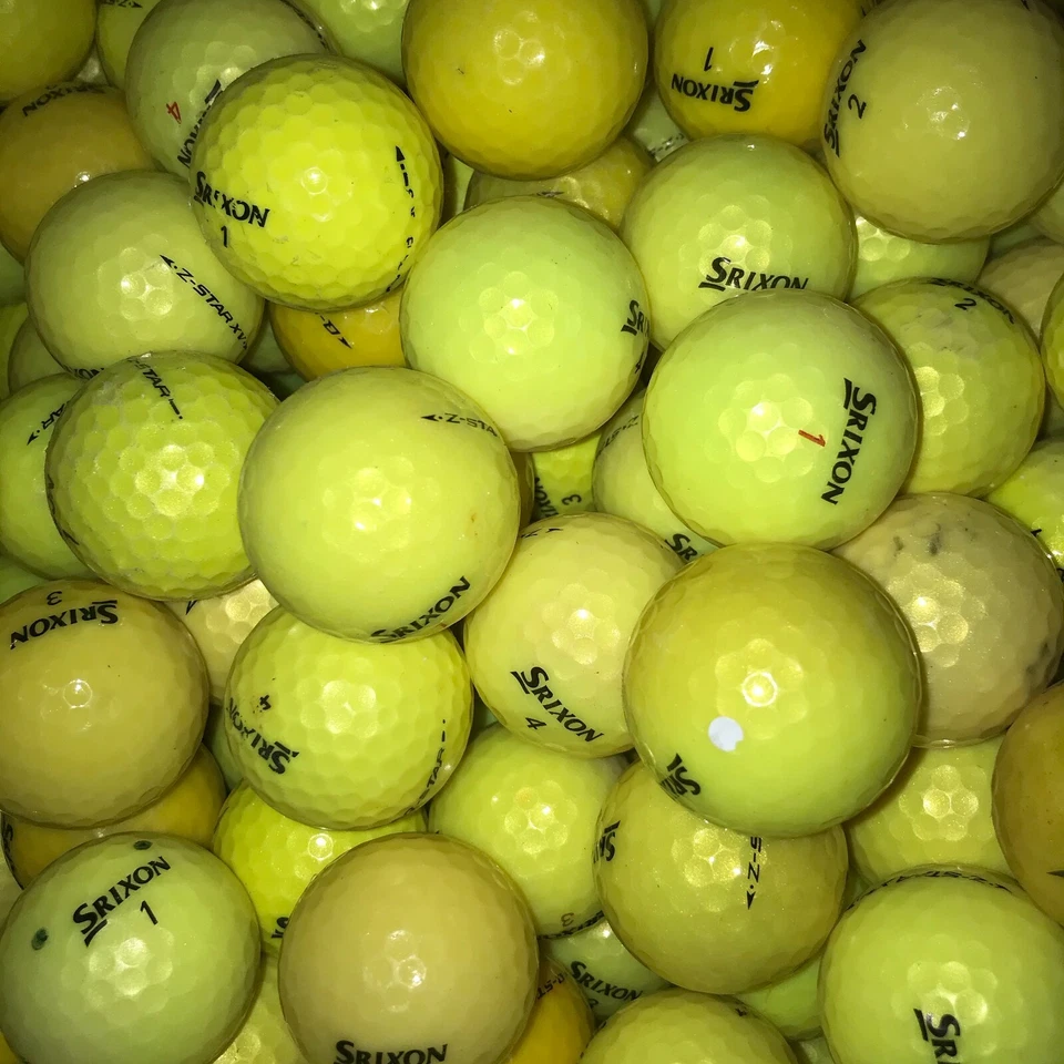 100 Yellow Srixon Mix Used Golf Balls Z-Star/Soft Feel/Q-Star/Etc 2A Shag AA - Image 4 of 4