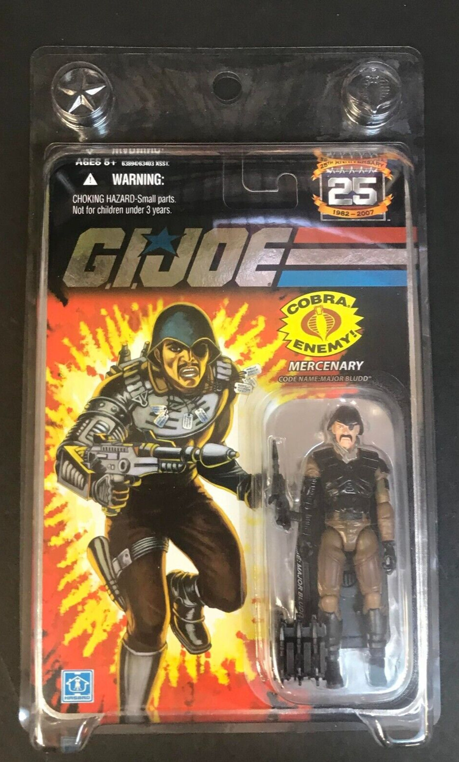 MAJOR BLUDD MERCENARY JOB GI JOE 25TH ANNIVERSARY ACTION FIGURE NEW SEALED