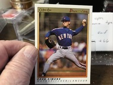 1991 OPC O-Pee-Chee Premier Baseball #110 Doug Simons New York Mets