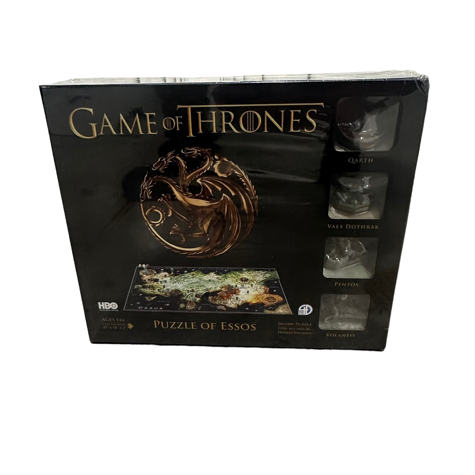 New Game of Thrones Essos 3D Jigsaw Puzzle,1350+ PCS & 30+ Detailed  Buildings