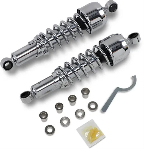 Low Rider Shocks DS Chrome 12.5in Rear Shock Absorber Pair Harley Low Rider Custom 87-88 ...