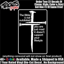 The Bible Is Not Outdated DieCut Vinyl Window Decal Sticker Car Truck SUV JDM