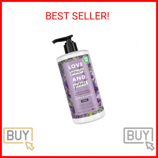 Love Beauty and Planet Soothe & Serene Body Lotion for Soothed Skin Argan Oil &