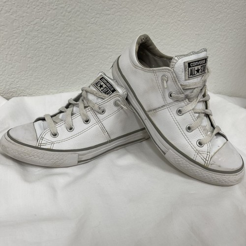 converse white leather junior