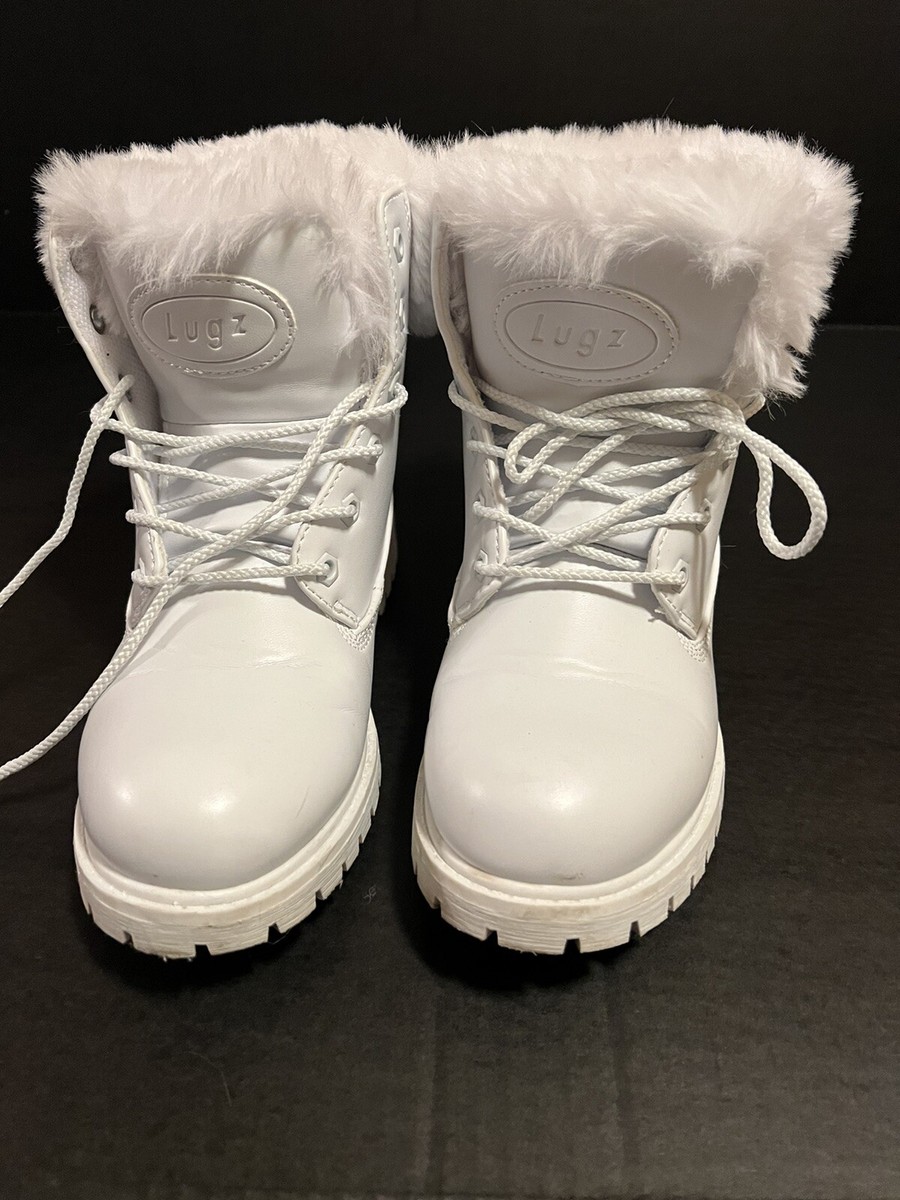Lugz Women's Empire Hi Fur Fashion Boot Size White Winter Snow