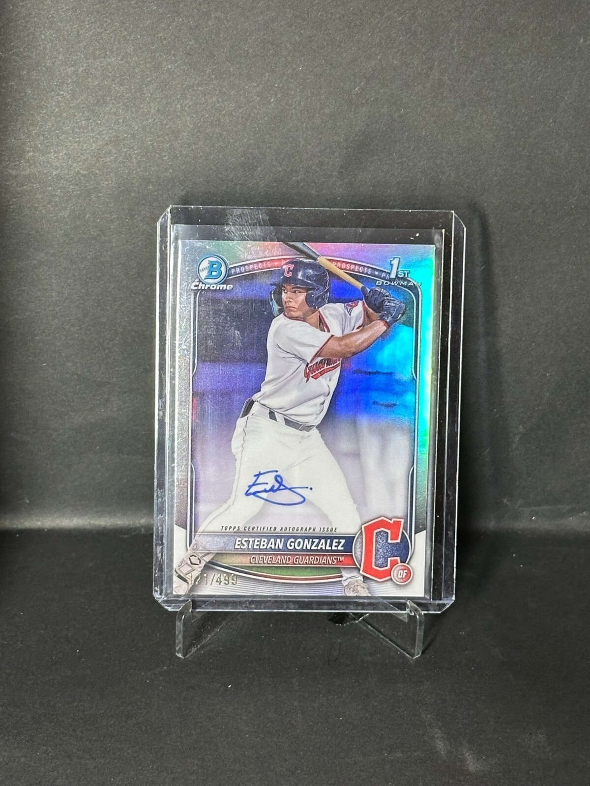2025 Bowman Chrome Esteban Gonzalez Prospect Auto Refractor /499 CPA-EGO