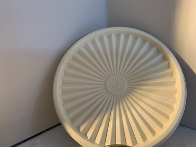Vtg TUPPERWARE 808 -34 Servalier Replacement Seal Lids Cream Colour. 5 Lids