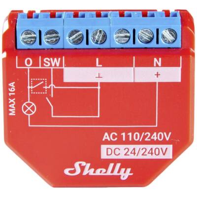 Shelly Plus 1PM Shelly Schalt-Messaktor Bluetooth, Wi-Fi