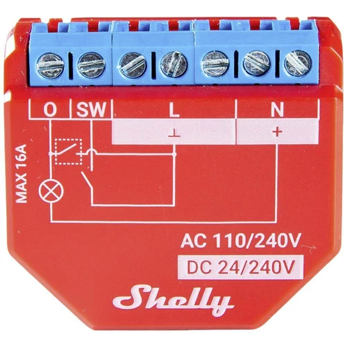 Shelly Shelly Plus 1PM Shelly Schalt-Messaktor Bluetooth, Wi-Fi