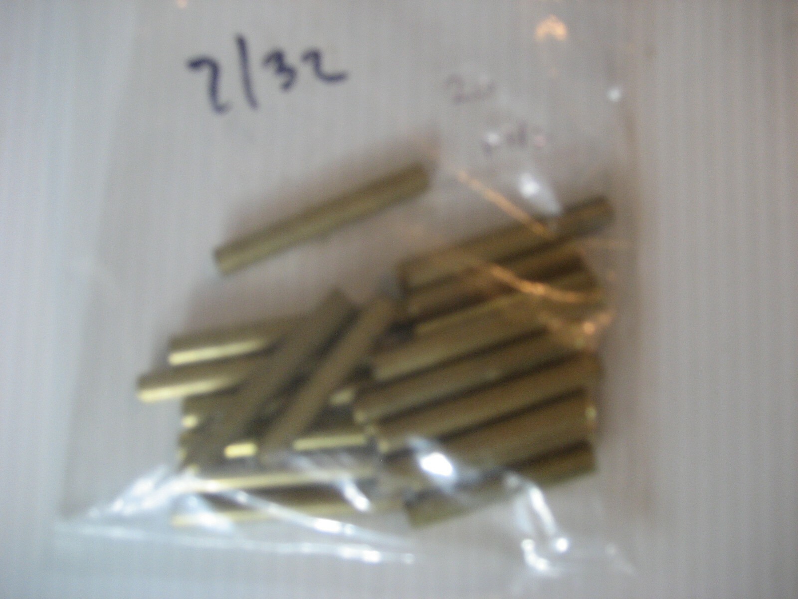 (20) pieces of 7/32" outside diameter approx. 2" long brass tubing eBay