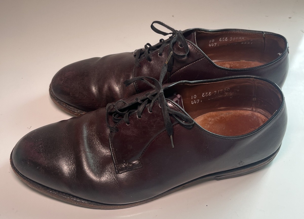 Allen Edmonds Burgundy Leather Derby Dress Shoes Allen Edmonds Men main image 4