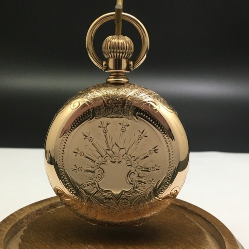 14K SOLID GOLD AMERICAN WALTHAM MOD. 1883 GRADE 35 POCKET WATCH. 18s 15j..SUPERB