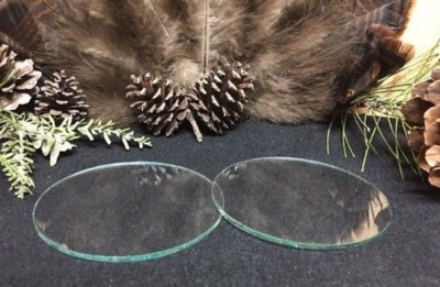 2-  3'' Clear Glass Dics for Friction Pot Turkey Calls   ''Build Your Own ''