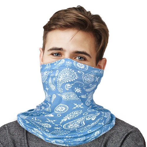 2 Pack Unisex Paisley Tube Bandana Neck Warmer Washable & Reusable Face Mask - Picture 18 of 25
