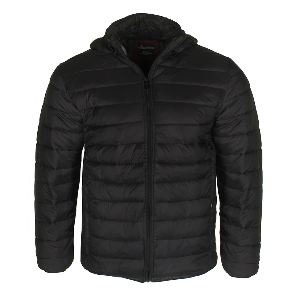 Maximos Chaqueta Para Hombre PUFFY Aislada Embalable Ligera con Cremallera Foto 2 de 4