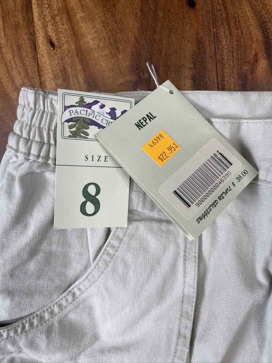 Vintage Womens PACIFIC CREST 'Nepal' Beige Outdoor Hiking Shorts