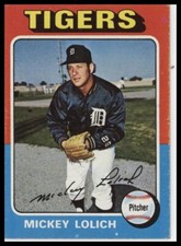 1975 Topps #245 Mickey Lolich - Detroit Tigers