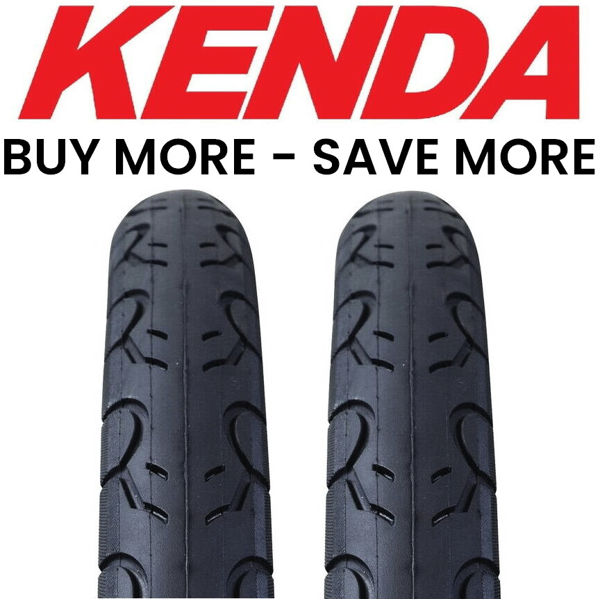 2-PACK Kenda KWEST 100 PSI 26" x 1.5" Bike Tires Fast Slick 
