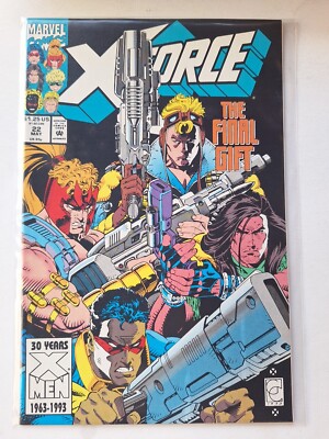 *X-Force* #22 hochgradig seltene Marvel Comics 1993 X-Men/New Mutants Deadpool Film