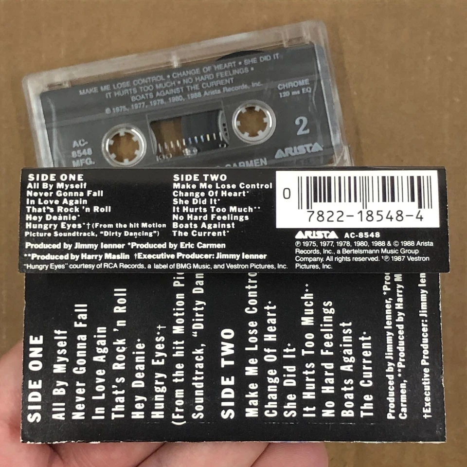 ERIC CARMEN Cassette Tape BEST OF 70s 80s Rock Pop HUNGRY EYES DIRTY DANCING - Image 4 of 4