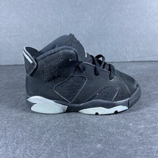 Nike Air Jordan 6 DX6179-001 Black Shoes Sneakers Boys Toddler - Sz 6 C