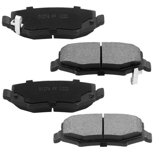 Rear black Brake Rotors and Brake Pads for 2007-18 Wrangler Wrangler JK H09 CA - Picture 4 of 6