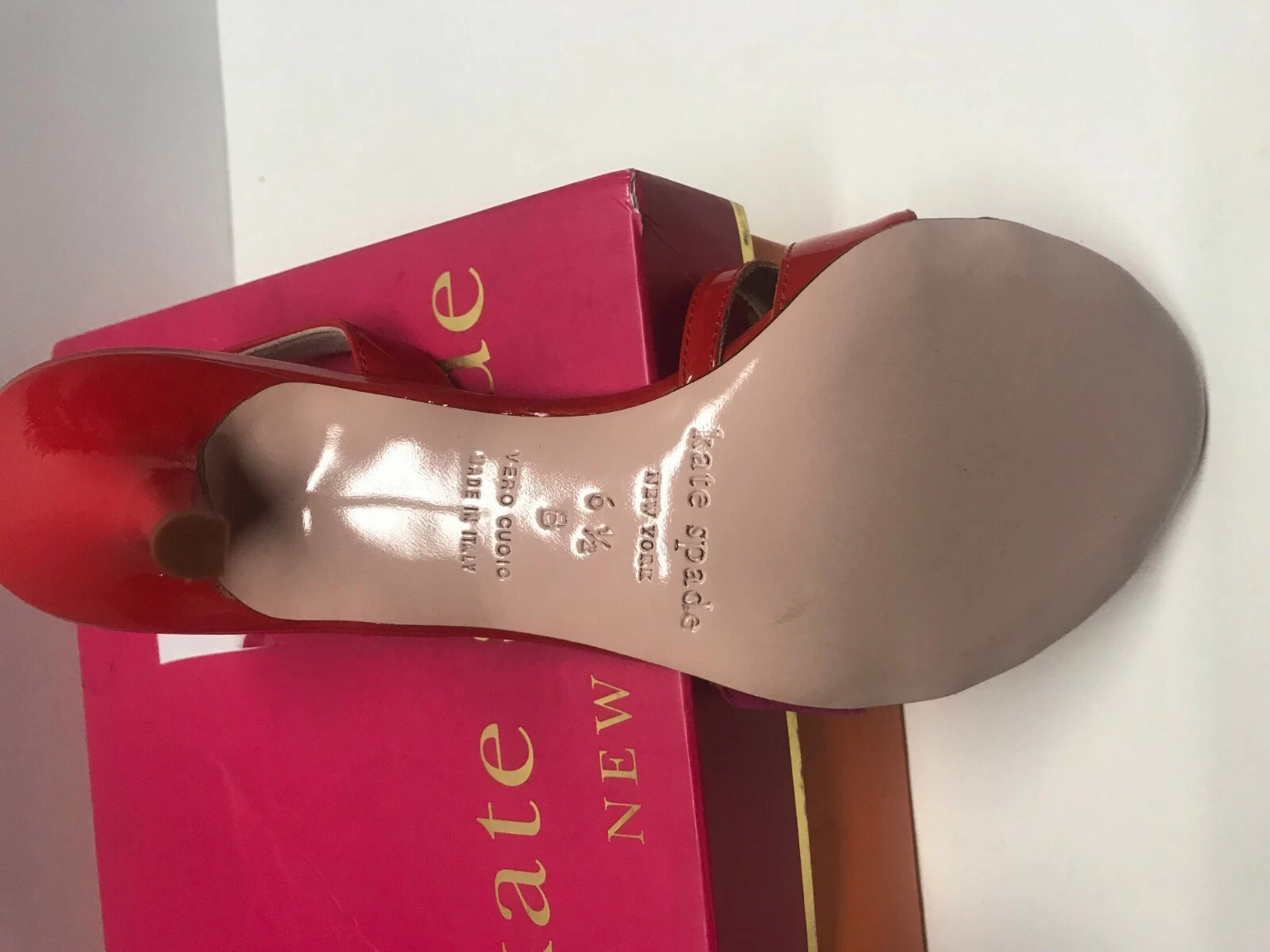 Sandalo Kate Spade New York donna 6 5 sasha pomodoro rosso pelle verniciata