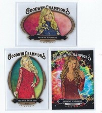 Lot (3) 2020 Goodwin Champions Jhenny Andrade Splash of Color #113 Base #13 #63