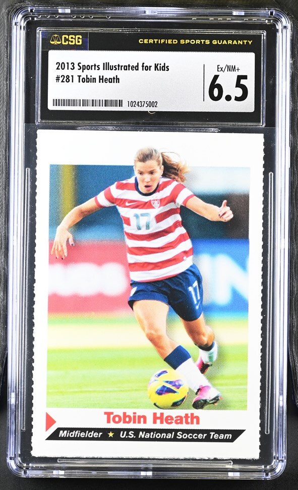 2013 Sports Illustrated Si for Kids soccer #281 TOBIN HEATH  Csg 6.5 Ex/NM+ 
