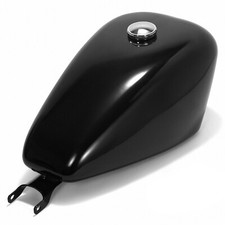 Gloss Black 16L 4.2 Gal Fuel Gas Tank For Harley Sportster 883 1200 XL XLH 07-23