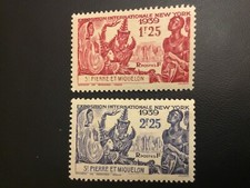 ICOLLECTZONE St Pierre Miquelon 205-206 VF hinged