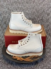 Red Wing 4315 Heritage x Concepts 6" Moc Toe Boots Men's Size 8.5 D White