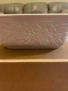 BRAND NEW!! Longaberger Natures Garland Embossed Ivory Dish