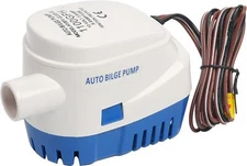 12V Automatic Submersible 1100GPH Boat Bilge Water Pump Auto & Float Switch 3.8A