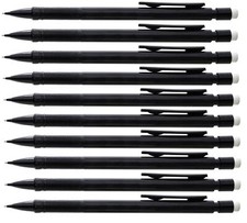 Mechanical Pencils 0.7mm Refillable Eraser Rubber Cap HB Lead - Pack 10