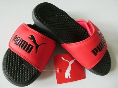 puma sandals red