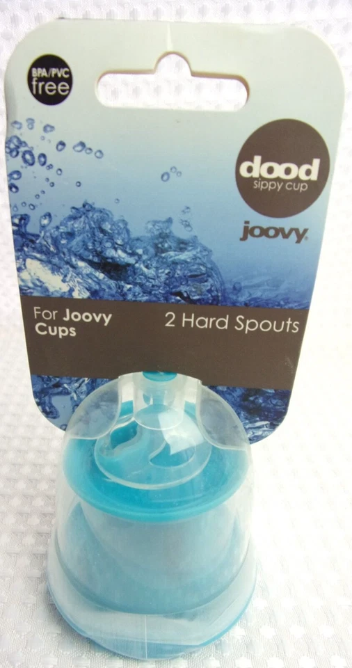 4 tapas Joovy Dood Sippy Cup - Turquesa - Caños duros - 2 paquetes de 2 - Nuevas Foto 3 de 4