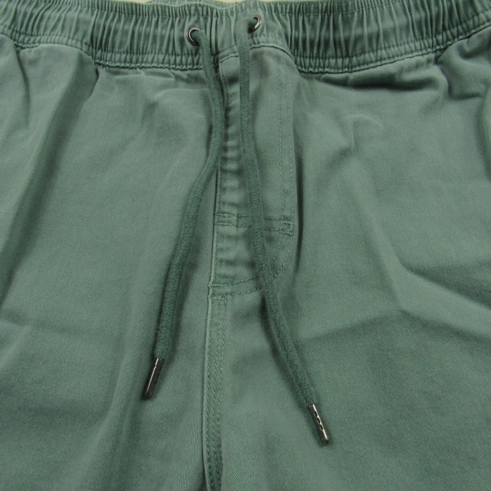 Pantalones Cortos RVCA Hombres Extra Grandes Verde Algodón 6 Entrepiernas Surf Exterior Cordón Foto 3 de 4