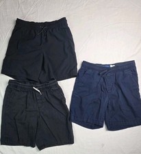 Boys Shorts Lot Size L 10-12 Old Navy Cat  Jack Blue Black Chino Athletic 3pc
