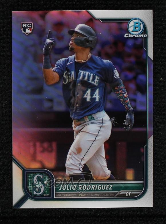 2022 Bowman Chrome Refractor 406/499 Julio Rodriguez #48 7c5