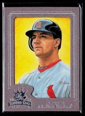 2003 Donruss Diamond Kings #146 J.D. Drew Framed Gray Silver Foil #/400