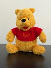 Disney Store Original Winnie the Pooh Stuffed Animal 10  Plush Bean Bag Toy,