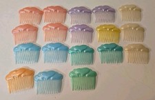 VTG Lot of 18 1980s Retro Hair Combs Multicolor Y2K Style Hong Kong