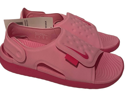 NIKE SUNRAY SIZE 6Y Adjust 5 Open Toe Sandals with Hook & Loop Closure