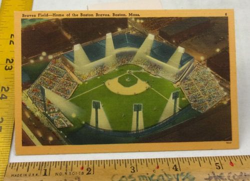 Help Text Field Braves Field Home of the Boston Braves, Mass photo baseball game ...